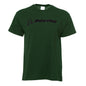 Product image of the t-shirt in a military green color with black Boeing logo across the chest.