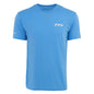 The Boeing 777 Series Unisex T-Shirt by BOEING is a light blue performance tee with short sleeves, featuring a small white 777 logo on the left chest and another white logo on the right sleeve, shown on a white background.