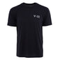 The Boeing V-22 Osprey Series Unisex T-Shirt by BOEING features a plain black, short-sleeve design with V-22 in white on the left chest—ideal for aviation fans. Shirt shown on a white background.