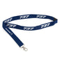 The Boeing 737 Series Lanyard by BOEING features a blue design with 737 sublimation print and logo, plus a metal swivel clip and safety breakaway for security.